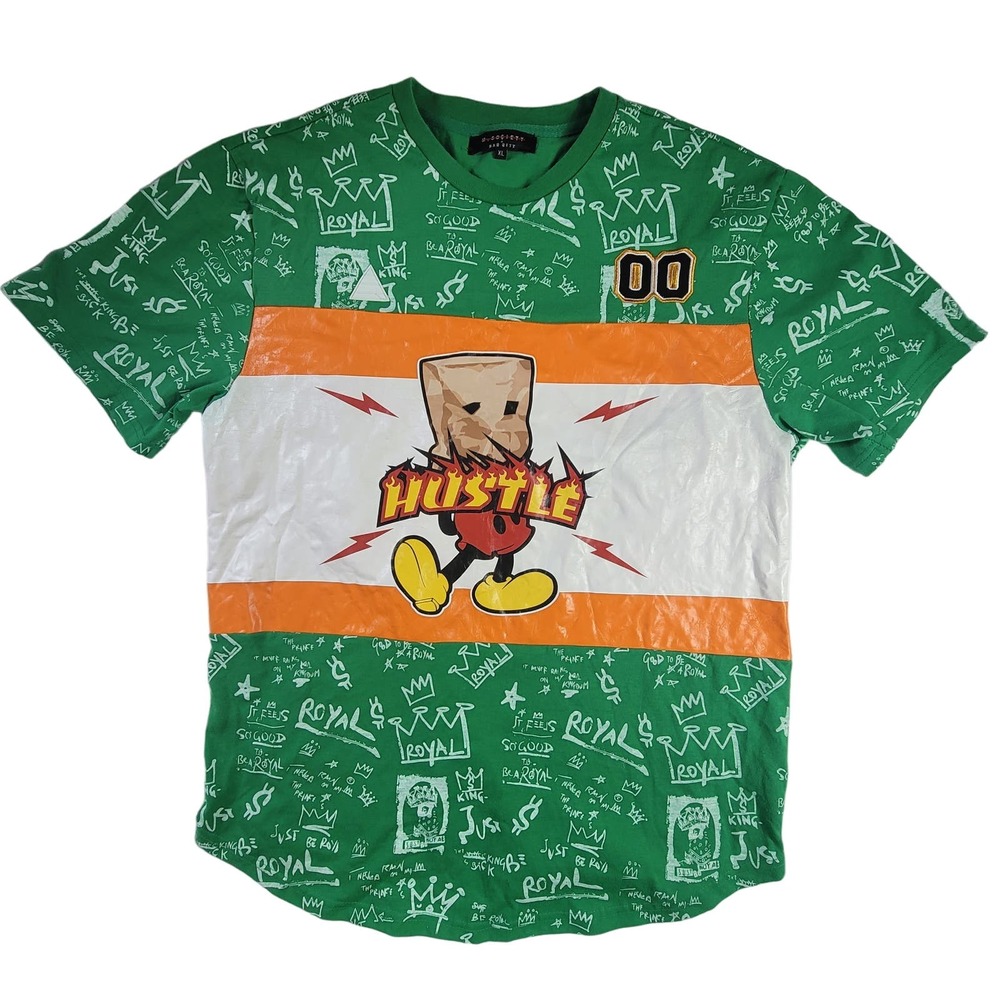 M. SOCIETY  Royal Hustle Graphic Tee Shirt Size XL